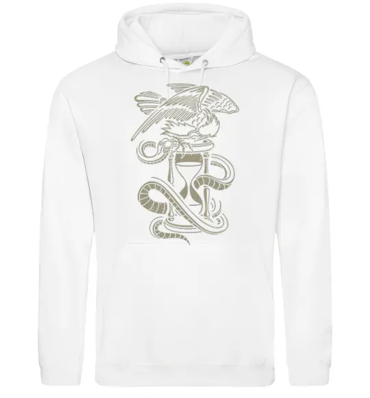 Чоловіча толстовка (худі) Hourglass Білий фото