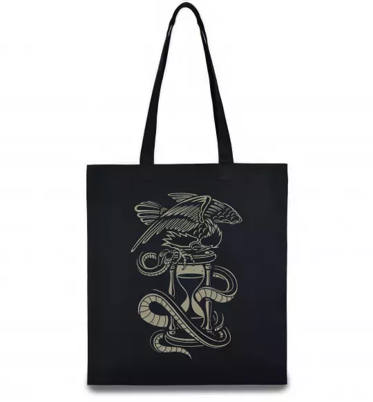 Еко-сумка Hourglass Чорний фото