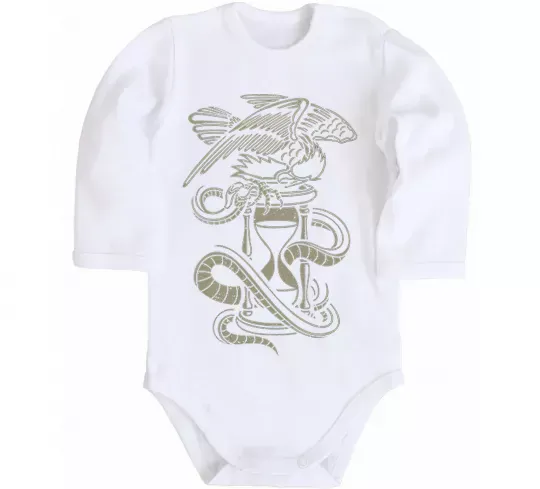 Дитячий бодік Hourglass Білий фото