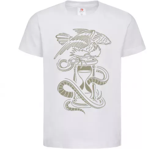 Детская футболка Hourglass Белый фото