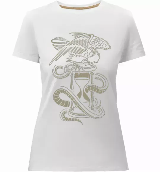 Жіноча преміум футболка Hourglass Білий фото