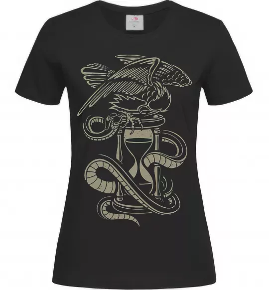 Женская футболка Hourglass Черный фото