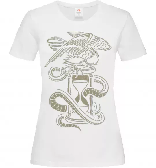 Женская футболка Hourglass Белый фото