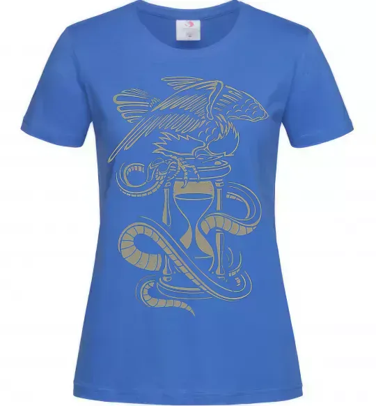 Женская футболка Hourglass Ярко-синий фото