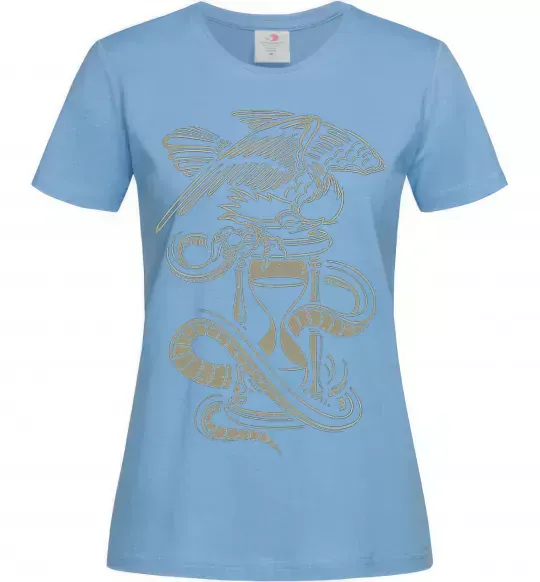 Женская футболка Hourglass Голубой фото