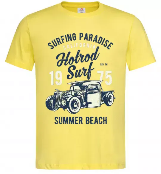 Чоловіча футболка Hotrod Surf Лимонний фото