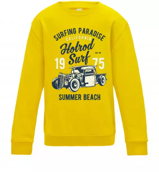 Детский Свитшот Hotrod Surf Солнечно желтый фото