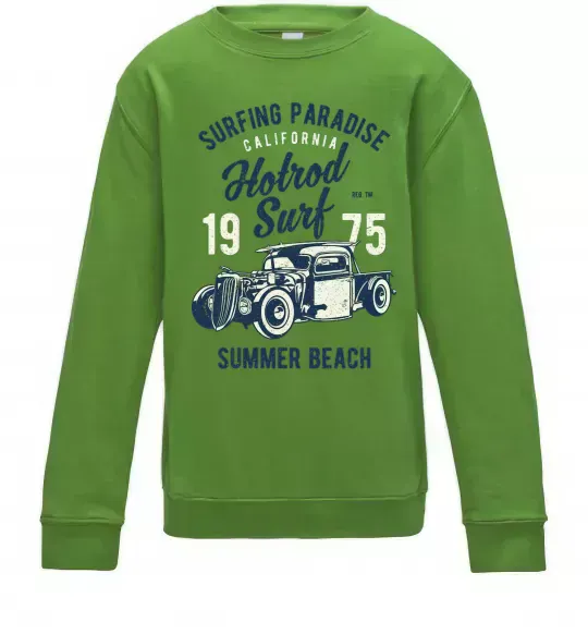 Детский Свитшот Hotrod Surf Лаймовый фото