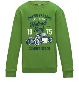 Детский Свитшот Hotrod Surf Лаймовый фото