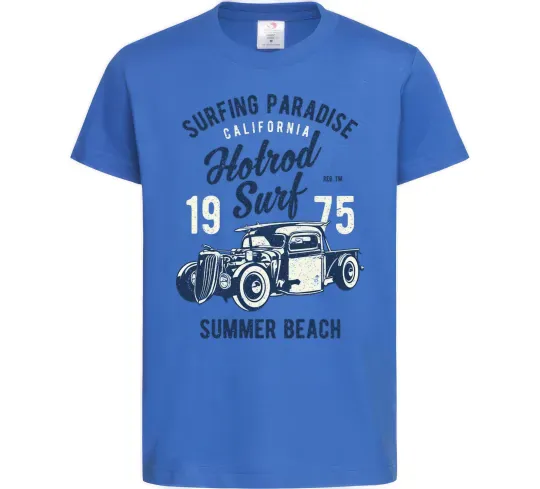 Детская футболка Hotrod Surf Ярко-синий фото