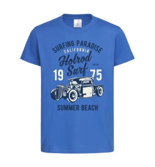 Дитяча футболка Hotrod Surf Яскраво-синій фото