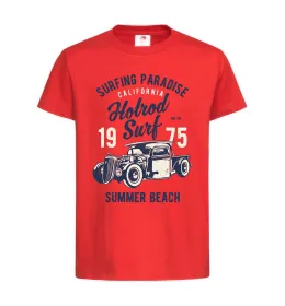 Детская футболка Hotrod Surf Красный фото