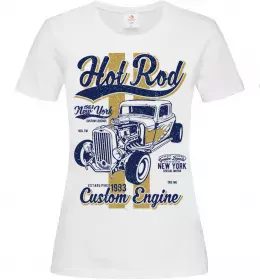 Женская футболка Hot Rod New York Белый фото