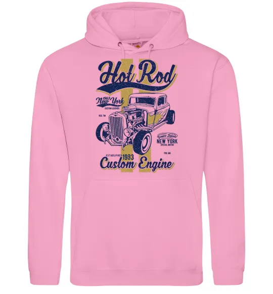 Мужская толстовка (худи) Hot Rod New York Розовый фото