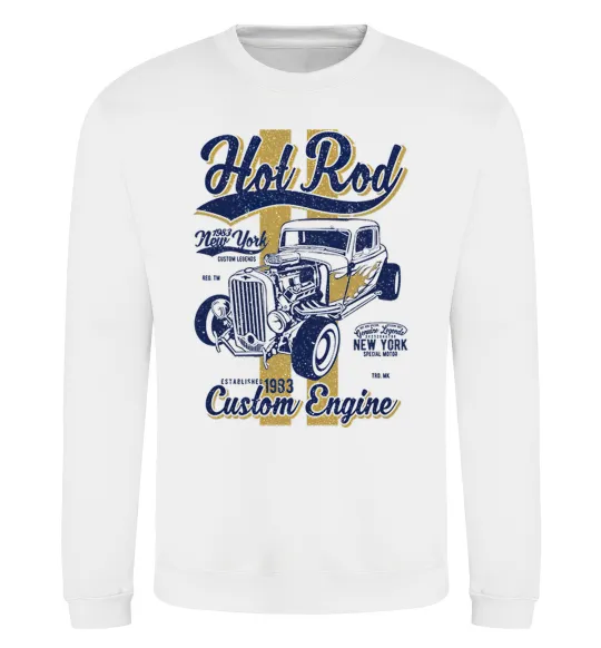 Свитшот Hot Rod New York Белый фото