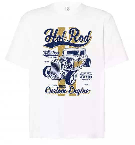 Футболка Оверсайз Hot Rod New York Белый фото