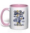 Чашка с цветной ручкой Hot Rod New York Нежно розовый фото