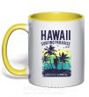 Чашка з кольоровою ручкою Hawaii Сонячно жовтий фото