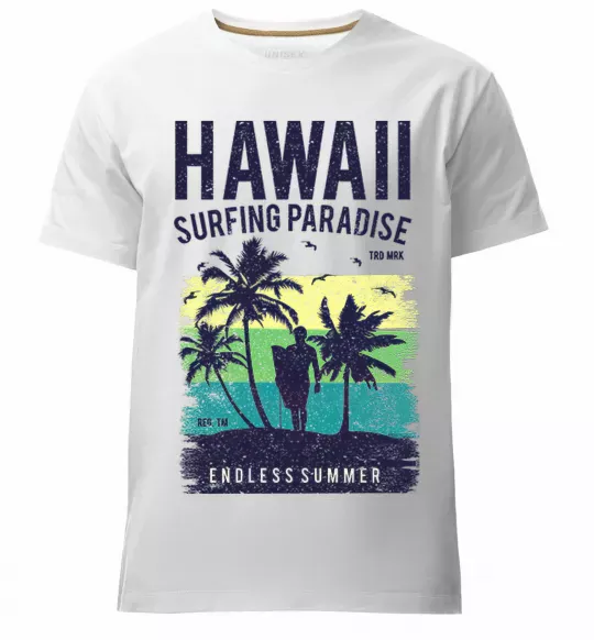 Чоловіча преміум футболка Hawaii Білий фото