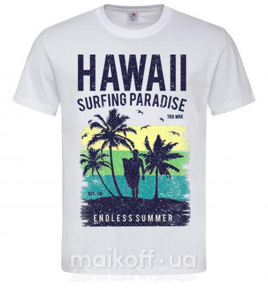 Мужская футболка Hawaii Белый фото