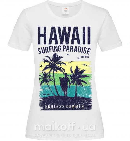 Жіноча футболка Hawaii Білий фото