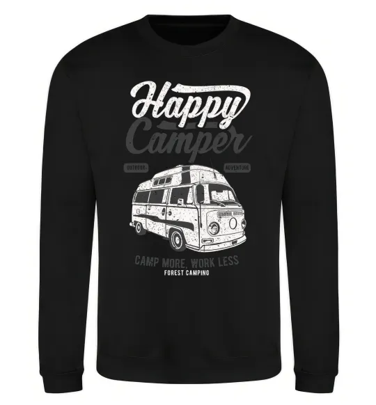 Свитшот Happy Camper Черный фото