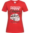 Женская футболка Happy Camper Красный фото