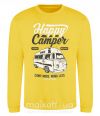 Світшот Happy Camper Сонячно жовтий фото