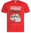 Чоловіча футболка Happy Camper Червоний Чоловіча футболка Happy Camper Червоний фото