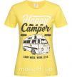 Жіноча футболка Happy Camper Лимонний фото