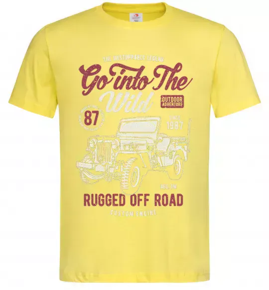 Мужская футболка Go Into The Wild Лимонный фото