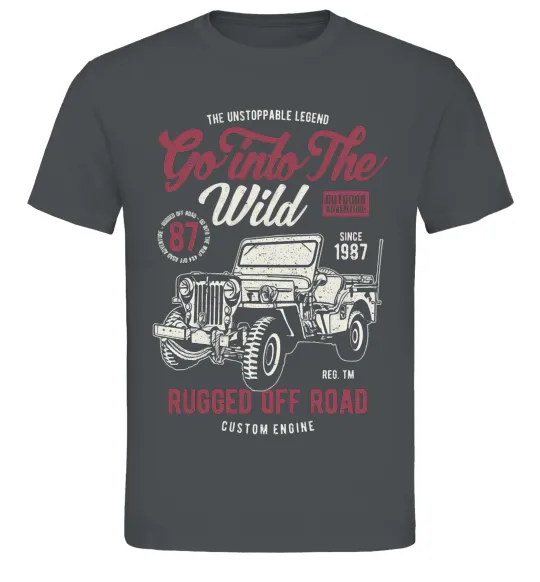 Мужская футболка Go Into The Wild Графит фото