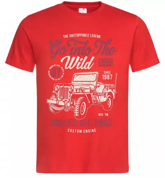 Мужская футболка Go Into The Wild Красный фото