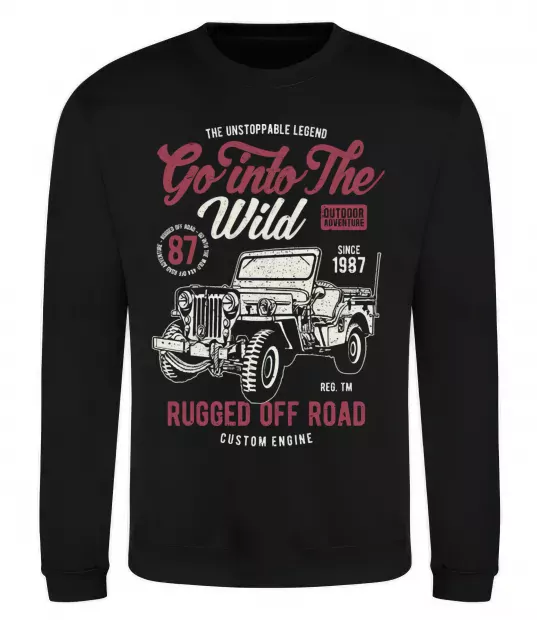 Світшот Go Into The Wild Чорний фото