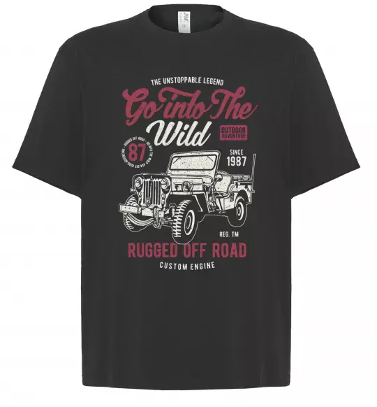 Футболка Оверсайз Go Into The Wild Чорний фото