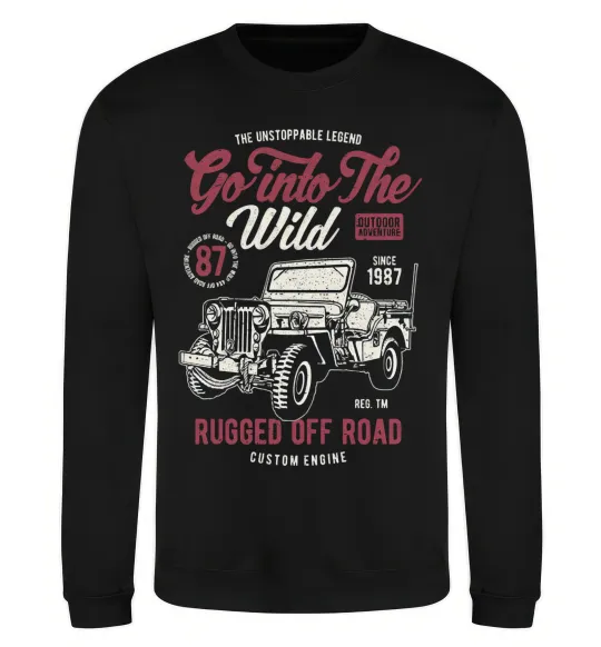 Світшот Go Into The Wild Чорний фото
