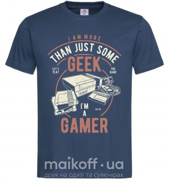 Мужская футболка Geek Gamer Темно-синий фото