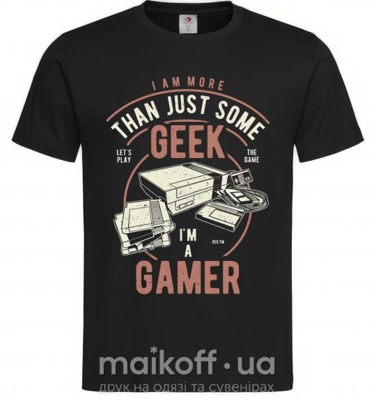 Мужская футболка Geek Gamer Черный фото