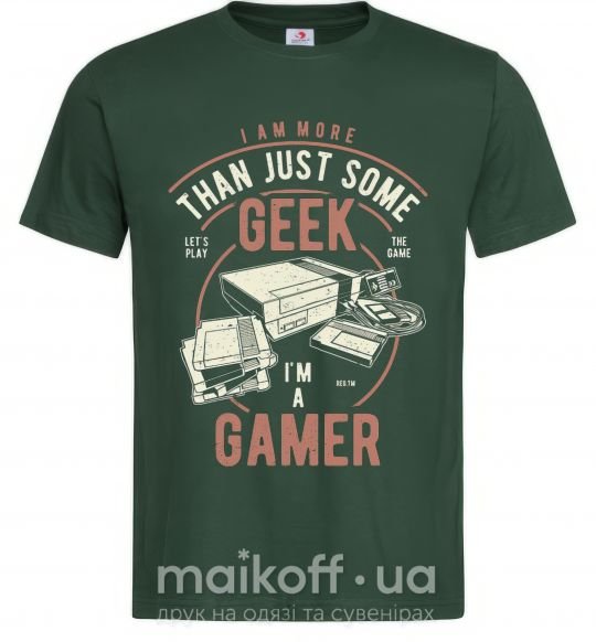 Мужская футболка Geek Gamer Темно-зеленый фото