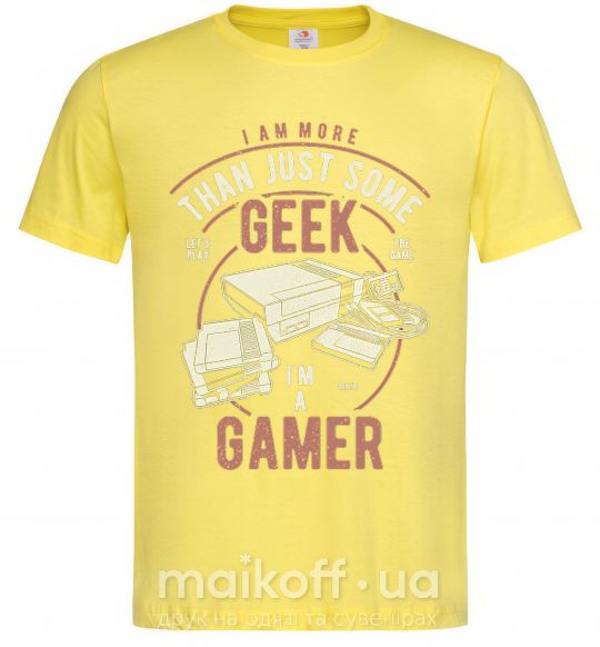 Чоловіча футболка Geek Gamer Лимонний фото