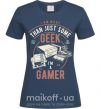 Жіноча футболка Geek Gamer Темно-синій фото