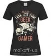 Жіноча футболка Geek Gamer Чорний фото