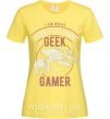 Жіноча футболка Geek Gamer Лимонний фото