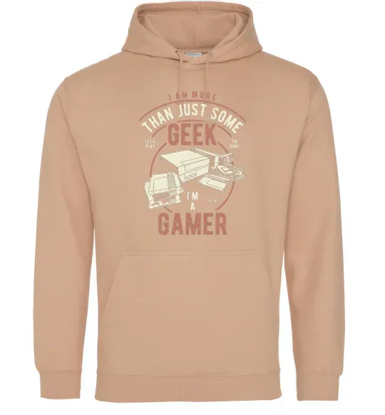 Женская толстовка (худи) Geek Gamer Песочный фото
