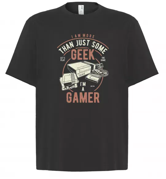 Футболка Оверсайз Geek Gamer Чорний фото