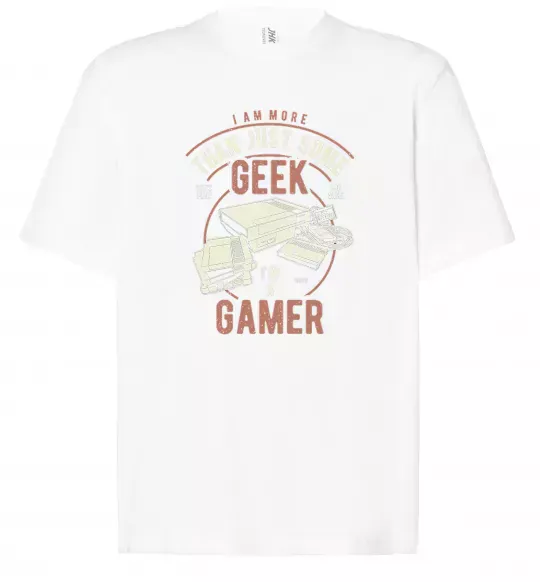Футболка Оверсайз Geek Gamer Білий фото