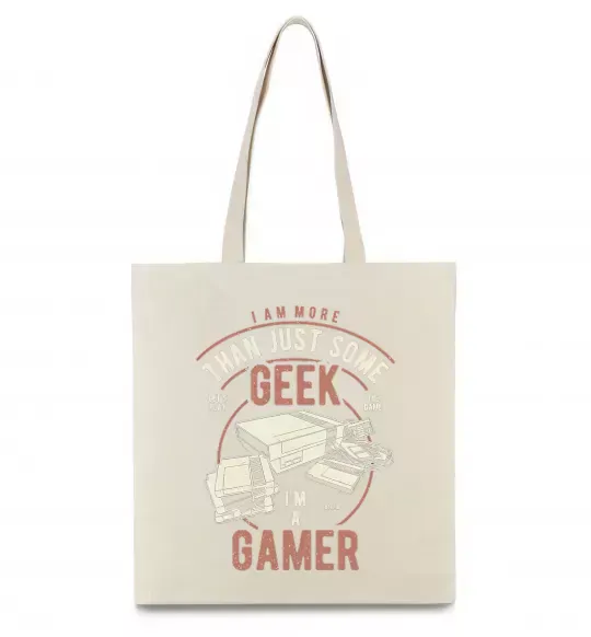 Еко-сумка Geek Gamer Бежевий фото