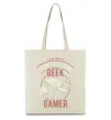 Еко-сумка Geek Gamer Бежевий Еко-сумка Geek Gamer Бежевий фото