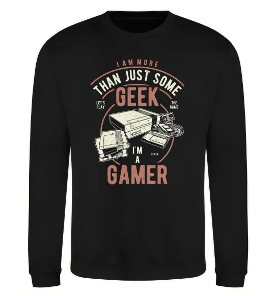 Світшот Geek Gamer Чорний фото