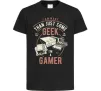 Дитяча футболка Geek Gamer Чорний фото